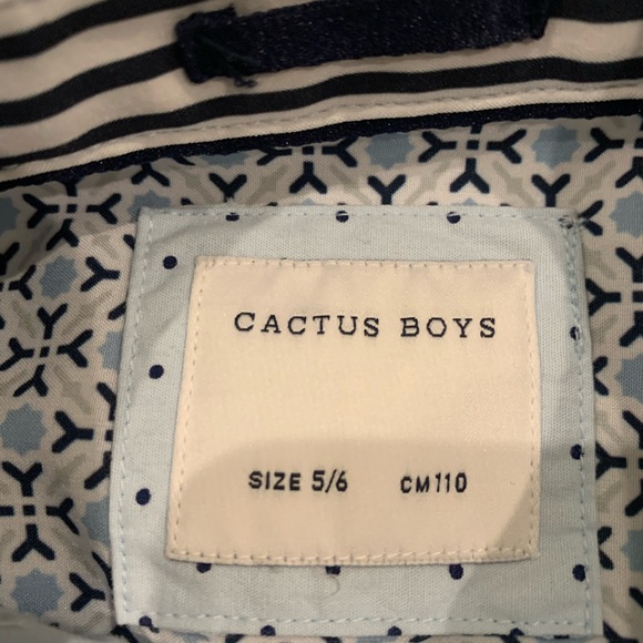 Cactus Boys Polka Dot Short Sleeve Button Down - Picture 2 of 2